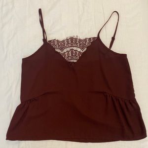Gianni Bini Maroon cami top
